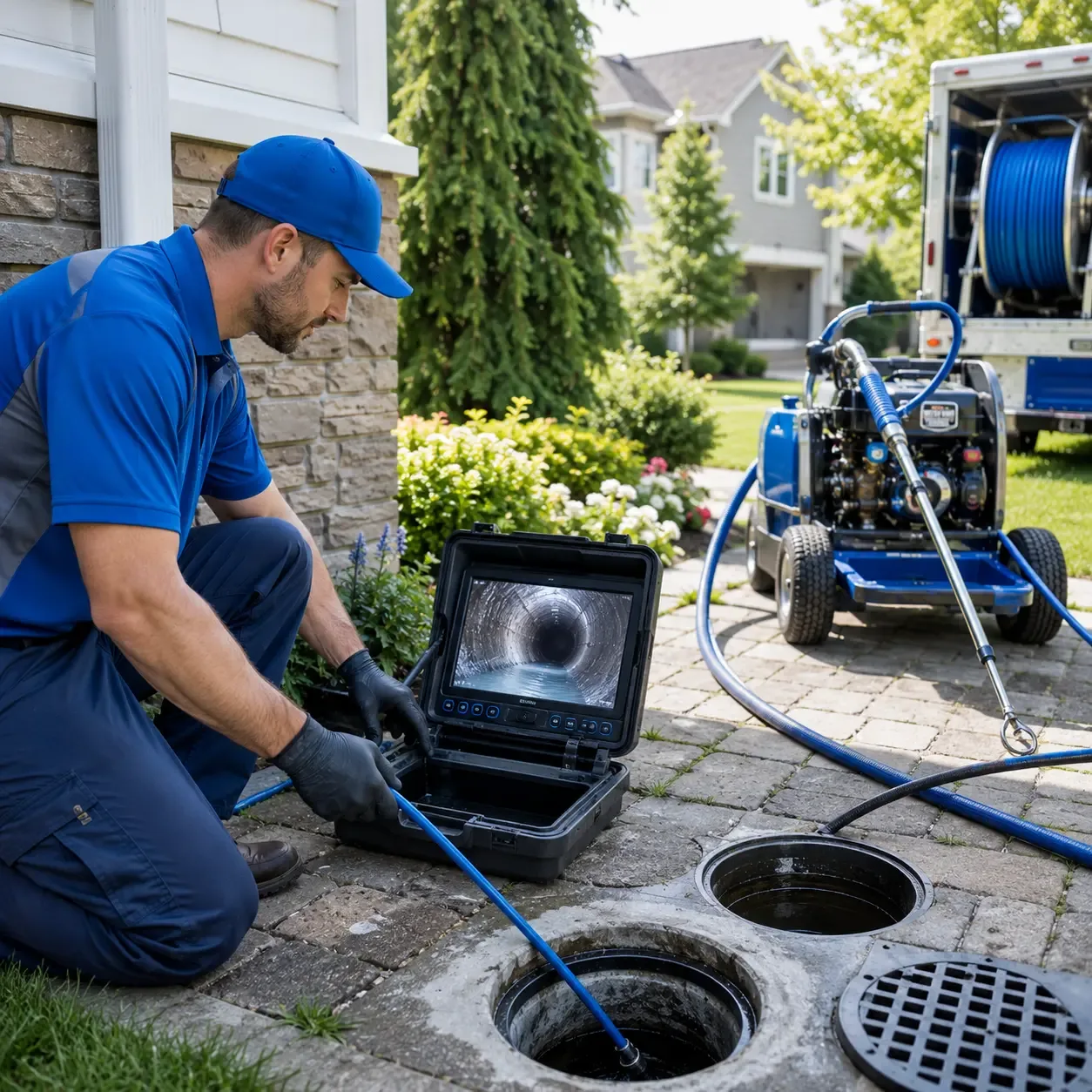 Outdoor drain cleaning professionals serving North Sandwich, NH